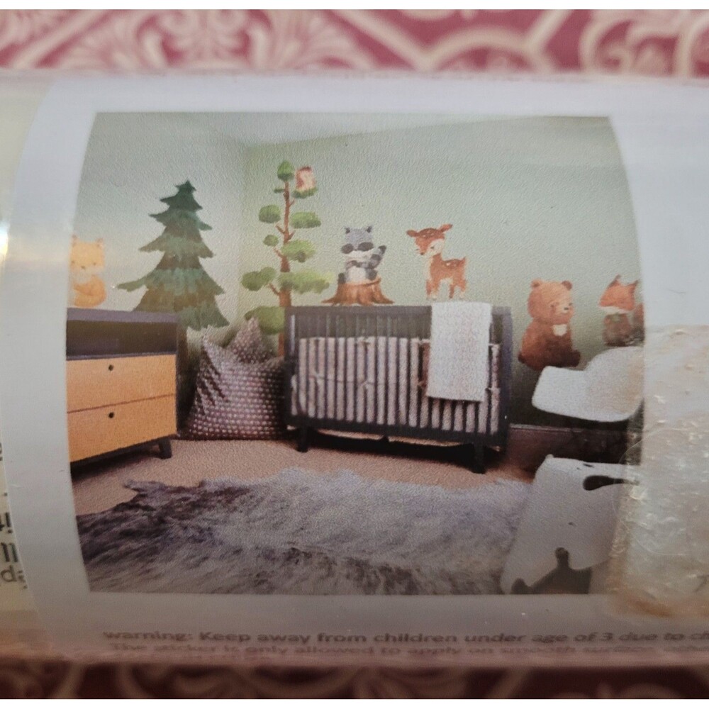New Sealed Woodland Animals Trees Kid's Nursery Room Decor Wall Declas Stickers